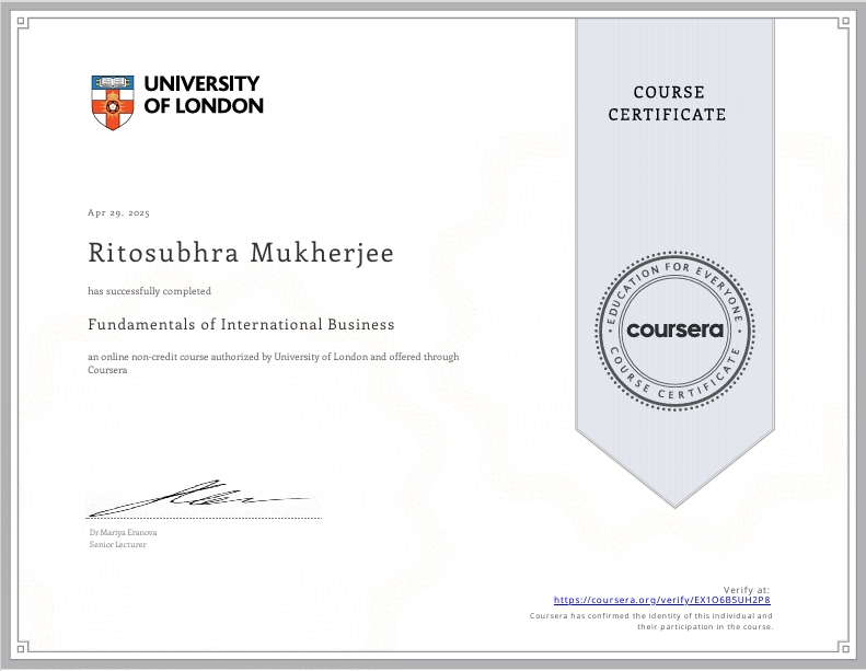University of London International business