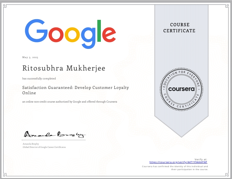 Google customer satisfaction