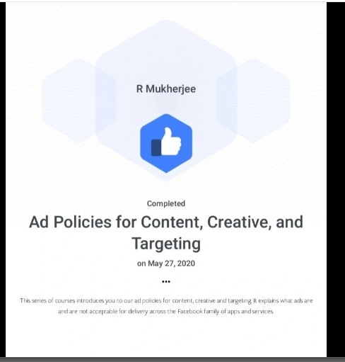 Meta Ad Certificate